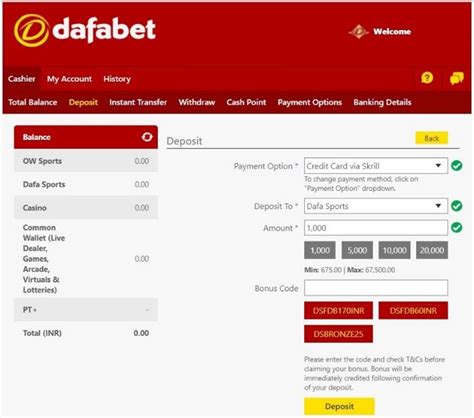 dafabet deposit|Dafabet Deposit Guide – Payment Methods For 2024.